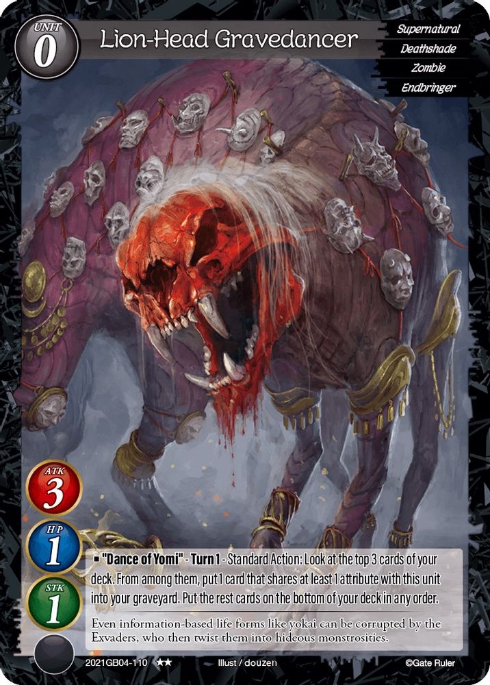 Lion-Head Gravedancer, Foil, front