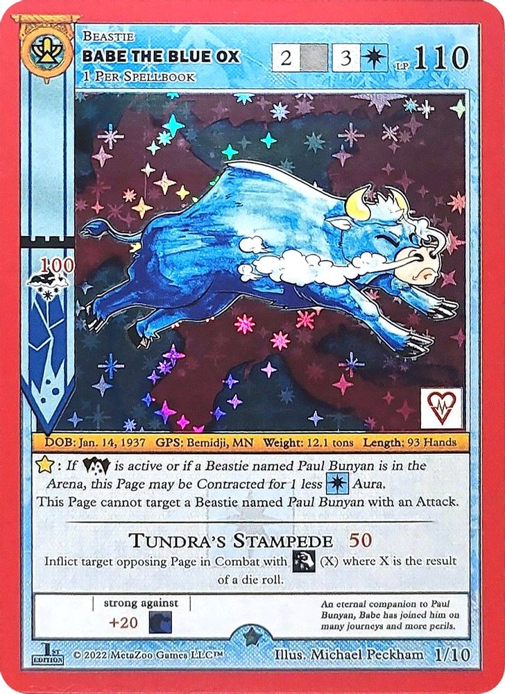 Babe The Blue Ox, Standard, front