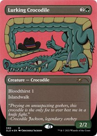 Lurking Crocodile (Foil Etched), Secret Lair Drop Series