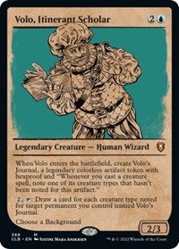 Volo, Itinerant Scholar (Showcase), Commander Legends: Battle for Baldur's Gate