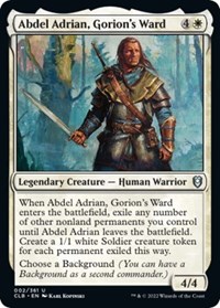 Abdel Adrian, Gorion's Ward, Commander Legends: Battle for Baldur's Gate