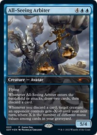 All-Seeing Arbiter, Game Day & Store Championship Promos