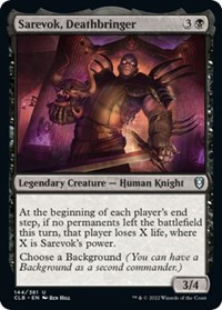Sarevok, Deathbringer, Commander Legends: Battle for Baldur's Gate