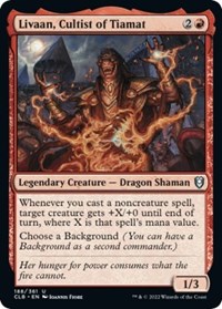 Livaan, Cultist of Tiamat, Commander Legends: Battle for Baldur's Gate