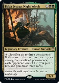 Baba Lysaga, Night Witch, Commander Legends: Battle for Baldur's Gate