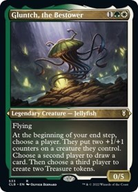 Gluntch, the Bestower (Foil Etched), Commander Legends: Battle for Baldur's Gate