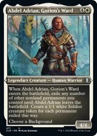 Abdel Adrian, Gorion's Ward (Foil Etched), Commander Legends: Battle for Baldur's Gate