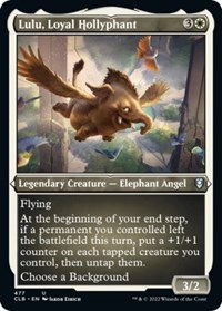 Lulu, Loyal Hollyphant (Foil Etched), Commander Legends: Battle for Baldur's Gate