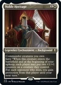 Noble Heritage (Foil Etched), Commander Legends: Battle for Baldur's Gate