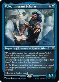 Volo, Itinerant Scholar (Foil Etched), Commander Legends: Battle for Baldur's Gate