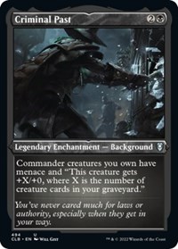 Criminal Past (Foil Etched), Commander Legends: Battle for Baldur's Gate