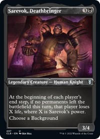 Sarevok, Deathbringer (Foil Etched), Commander Legends: Battle for Baldur's Gate
