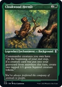 Cloakwood Hermit (Foil Etched), Commander Legends: Battle for Baldur's Gate