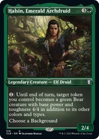 Halsin, Emerald Archdruid (Foil Etched), Commander Legends: Battle for Baldur's Gate