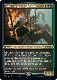 Baba Lysaga, Night Witch (Foil Etched), Commander Legends: Battle for Baldur's Gate