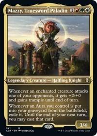Mazzy, Truesword Paladin (Foil Etched), Commander Legends: Battle for Baldur's Gate