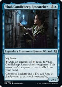 Vhal, Candlekeep Researcher, Commander Legends: Battle for Baldur's Gate