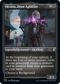 Viconia, Drow Apostate (Foil Etched), Commander Legends: Battle for Baldur's Gate