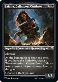 Safana, Calimport Cutthroat (Foil Etched), Commander Legends: Battle for Baldur's Gate