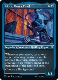 Alora, Merry Thief (Foil Etched), Commander Legends: Battle for Baldur's Gate