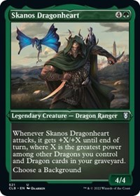 Skanos Dragonheart (Foil Etched), Commander Legends: Battle for Baldur's Gate