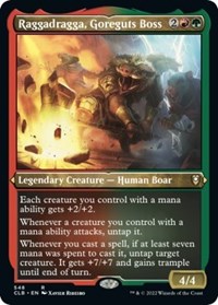 Raggadragga, Goreguts Boss (Foil Etched), Commander Legends: Battle for Baldur's Gate