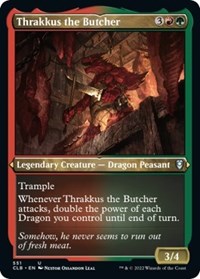 Thrakkus the Butcher (Foil Etched), Commander Legends: Battle for Baldur's Gate