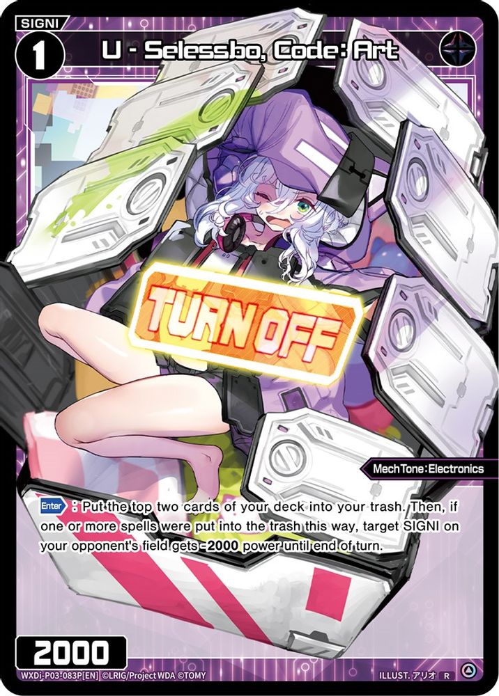 U - Selessbo, Code: Art (Parallel Foil), Standard, front