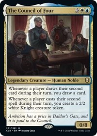 The Council of Four, Commander Legends: Battle for Baldur's Gate