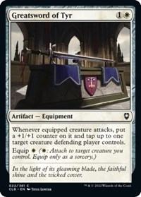 Greatsword of Tyr, Commander Legends: Battle for Baldur's Gate