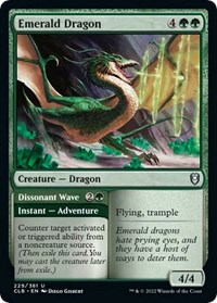 Emerald Dragon, Commander Legends: Battle for Baldur's Gate