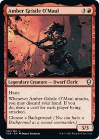 Amber Gristle O'Maul, Commander Legends: Battle for Baldur's Gate