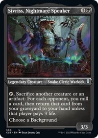 Sivriss, Nightmare Speaker (Foil Etched), Commander Legends: Battle for Baldur's Gate