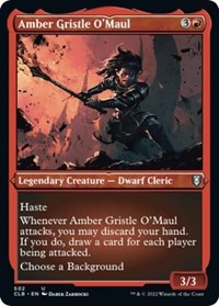 Amber Gristle O'Maul (Foil Etched), Commander Legends: Battle for Baldur's Gate