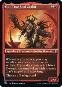 Gut, True Soul Zealot (Foil Etched), Commander Legends: Battle for Baldur's Gate