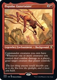 Popular Entertainer (Foil Etched), Commander Legends: Battle for Baldur's Gate