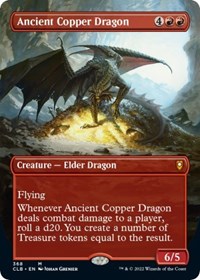 Ancient Copper Dragon (Borderless), Commander Legends: Battle for Baldur's Gate