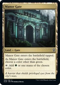 Manor Gate, Commander Legends: Battle for Baldur's Gate