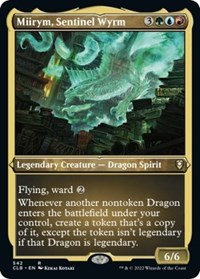 Miirym, Sentinel Wyrm (Foil Etched), Commander Legends: Battle for Baldur's Gate