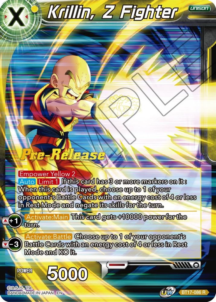 Krillin, Z Fighter, Standard, front