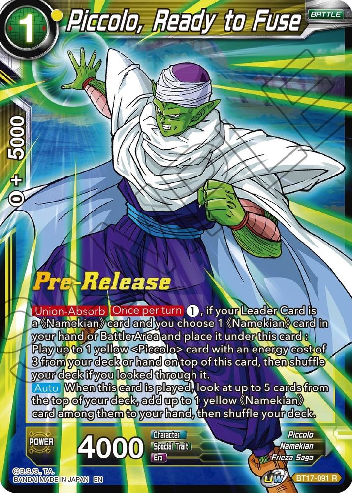 Piccolo, Ready to Fuse, Standard, front