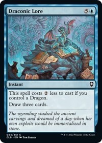 Draconic Lore, Commander Legends: Battle for Baldur's Gate