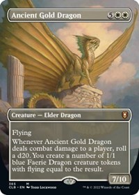 Ancient Gold Dragon (Borderless), Commander Legends: Battle for Baldur's Gate