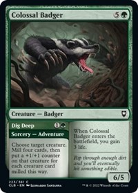 Colossal Badger, Commander Legends: Battle for Baldur's Gate