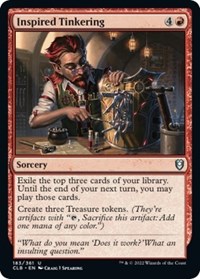 Inspired Tinkering, Commander Legends: Battle for Baldur's Gate