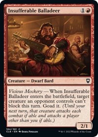 Insufferable Balladeer, Commander Legends: Battle for Baldur's Gate
