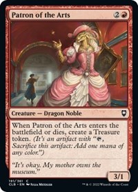 Patron of the Arts, Commander Legends: Battle for Baldur's Gate