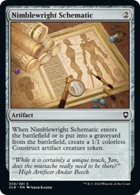 Nimblewright Schematic, Commander Legends: Battle for Baldur's Gate