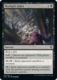Myrkul's Edict, Commander Legends: Battle for Baldur's Gate