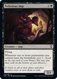 Nefarious Imp, Commander Legends: Battle for Baldur's Gate